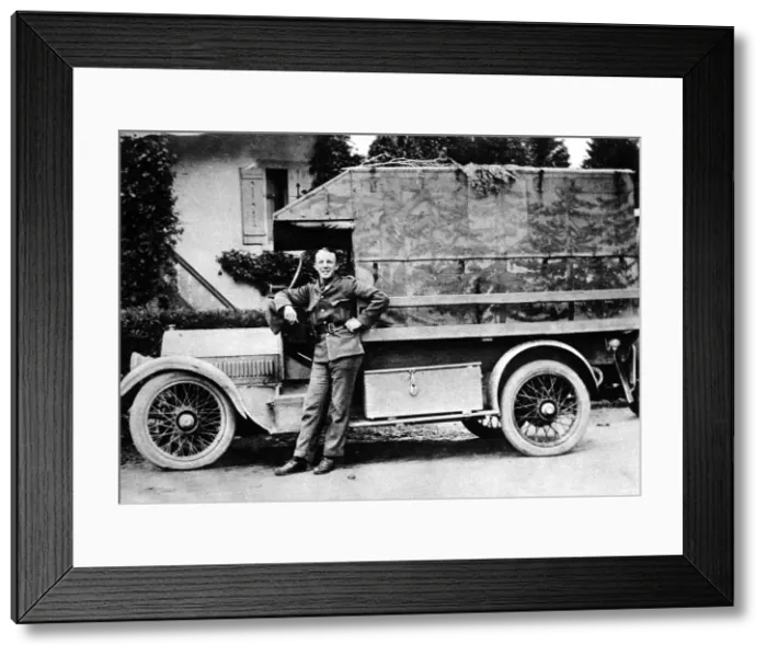 Framed Print : Camoflagued ambulance Framed Print : Camoflagued ambulance