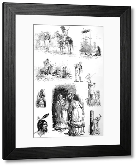 Framed Print : American Indians. Fifty Years on the Trail Framed Print : American Indians. Fifty Years on the Trail