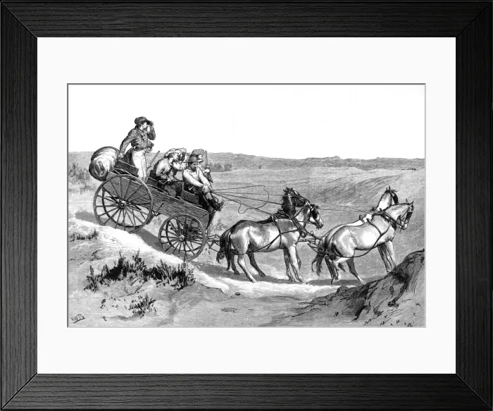 Framed Print : American Indians. American Sketches. Prairie travellers: Ind Framed Print : American Indians. American Sketches. Prairie travellers: Ind
