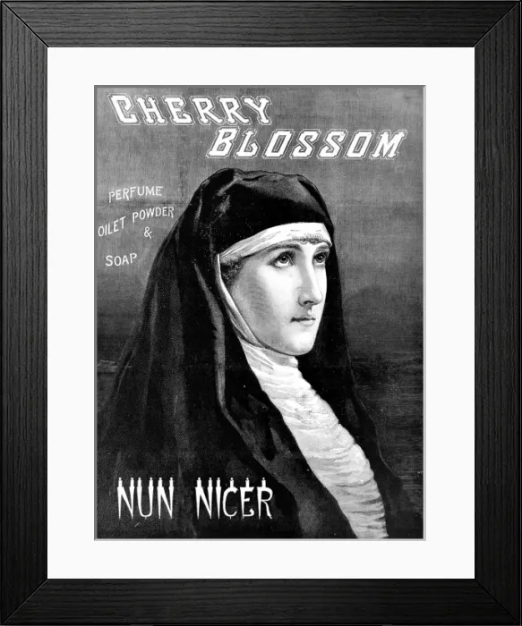 Framed Print : Cherry Blossom Toiletries Advertisement, 1887 Framed Print : Cherry Blossom Toiletries Advertisement, 1887