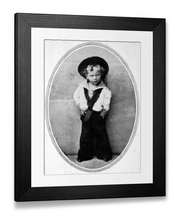 Framed Print : Wilhelm II as a small boy Framed Print : Wilhelm II as a small boy