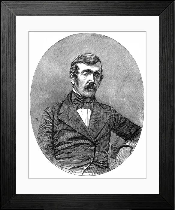 Framed Print : Dr. David Livingstone (1813-1873) Framed Print : Dr. David Livingstone (1813-1873)