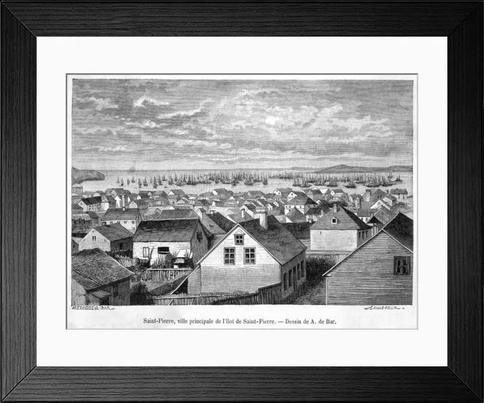 Framed Print : Canada Saint Pierre Framed Print : Canada Saint Pierre