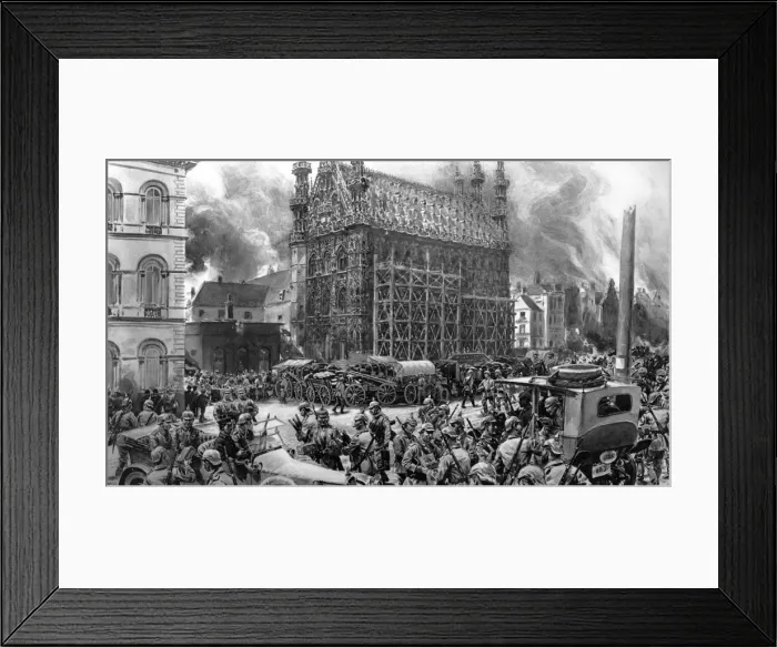 Framed Print : Louvains town hall saved Framed Print : Louvains town hall saved