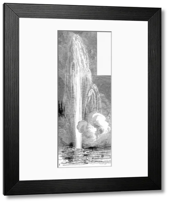 Framed Print : The Grand Geyser, Yellowstone National Park, 1883 Framed Print : The Grand Geyser, Yellowstone National Park, 1883