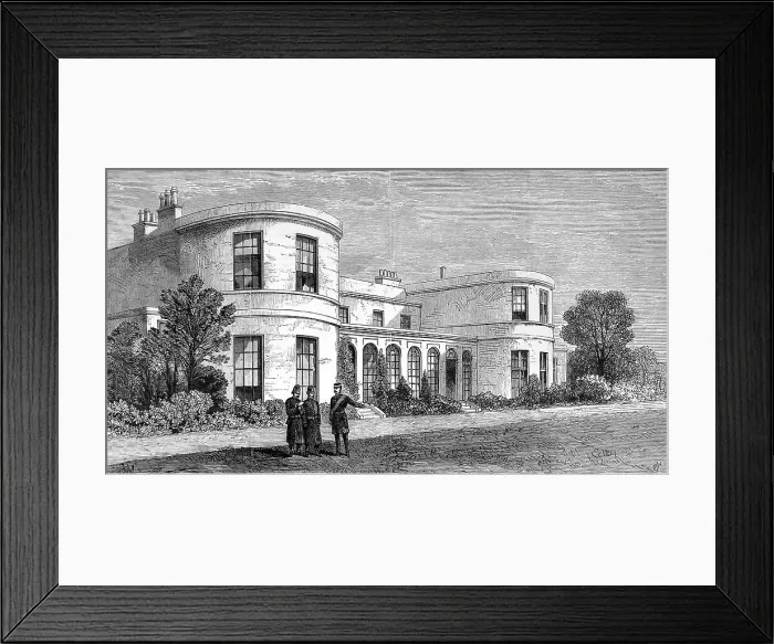 Framed Print : The Residence of the Chief Secretary of Ireland, Phoenix Par Framed Print : The Residence of the Chief Secretary of Ireland, Phoenix Par