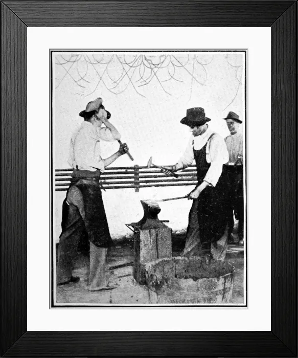 Framed Print : American Indians. The peaceful integration of the red indian Framed Print : American Indians. The peaceful integration of the red indian