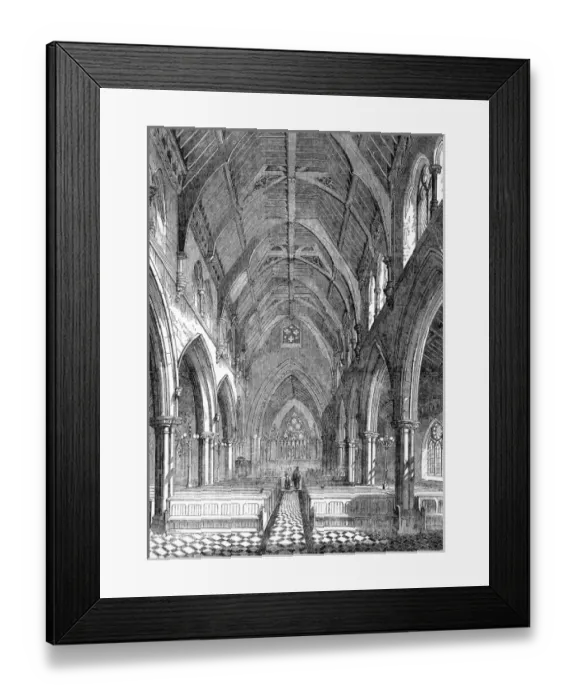 Framed Print : The Nave of the Church of St. Matthew, Bedford New Town, 185 Framed Print : The Nave of the Church of St. Matthew, Bedford New Town, 185