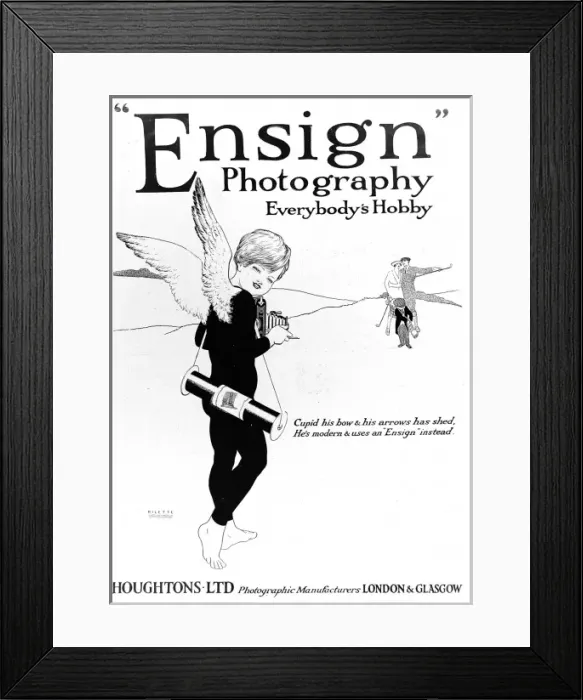 Framed Print : Ensign photography advertisement Framed Print : Ensign photography advertisement