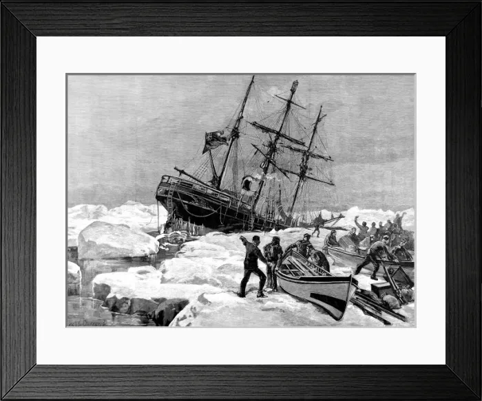 Framed Print : The Sinking of the Eira, Cape Flora, 1881 Framed Print : The Sinking of the Eira, Cape Flora, 1881