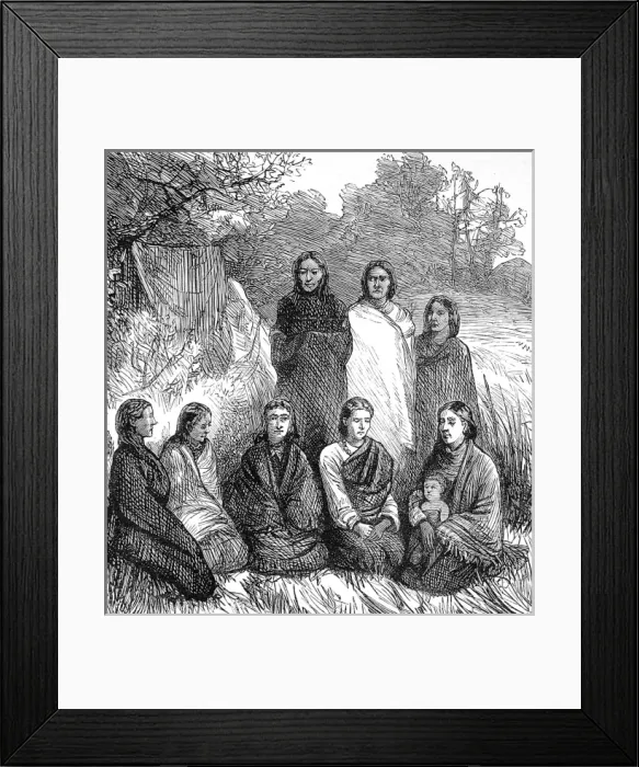 Framed Print : American Indians The Recent War with the Sioux Framed Print : American Indians The Recent War with the Sioux