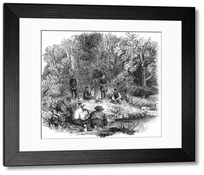 Framed Print : American Indians. Entertaining the Chief Framed Print : American Indians. Entertaining the Chief