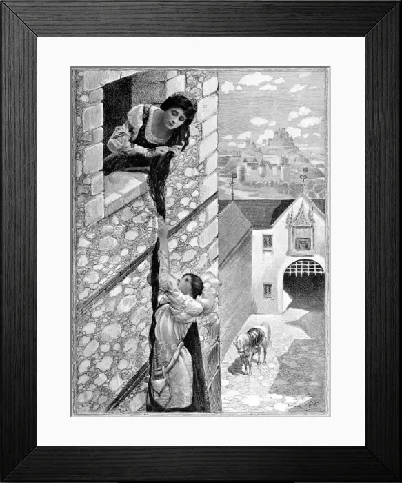 Framed Print : Fairy stories by photography, Grimms stories illustrated Framed Print : Fairy stories by photography, Grimms stories illustrated