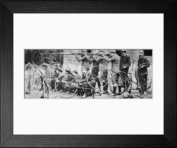 Framed Print : The Cyclist Company of the 1st Oxford University Volunteers Framed Print : The Cyclist Company of the 1st Oxford University Volunteers