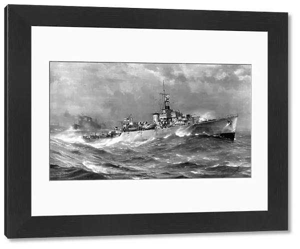 HMS Helmsdale, North Atlantic, 1944