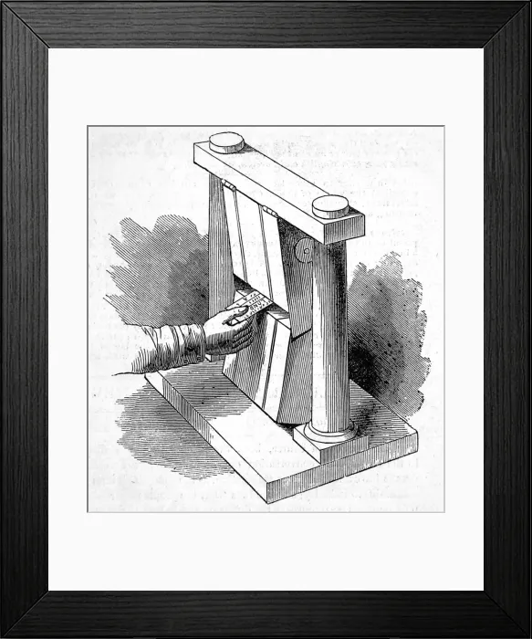 Framed Print : Railway ticket printing machine Framed Print : Railway ticket printing machine