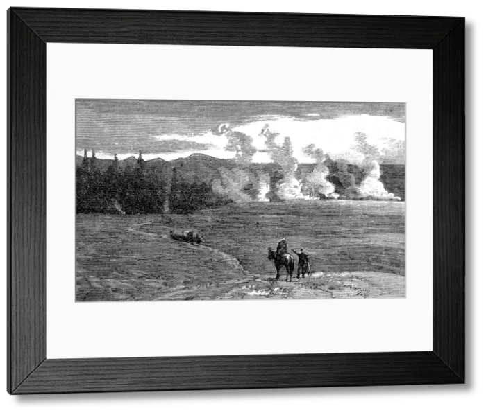 Framed Print : Hells Half Acre, Yellowstone Park, 1888 Framed Print : Hells Half Acre, Yellowstone Park, 1888