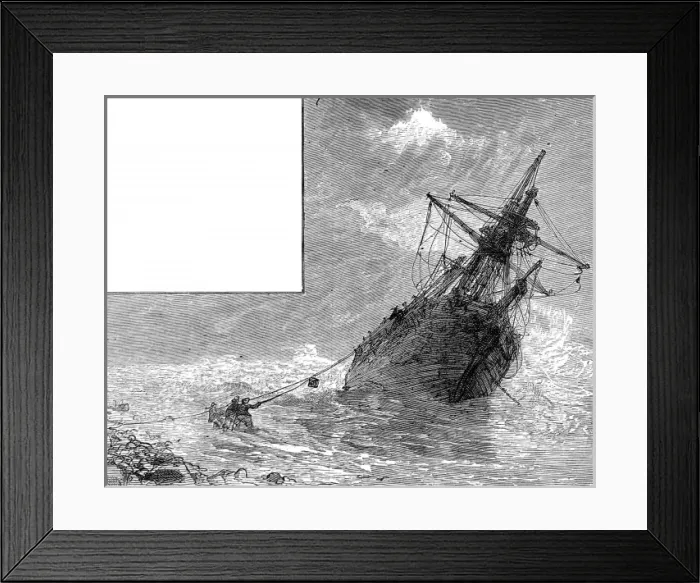 Framed Print : America. The Chinese in San Francisco. China men with a wrec Framed Print : America. The Chinese in San Francisco. China men with a wrec