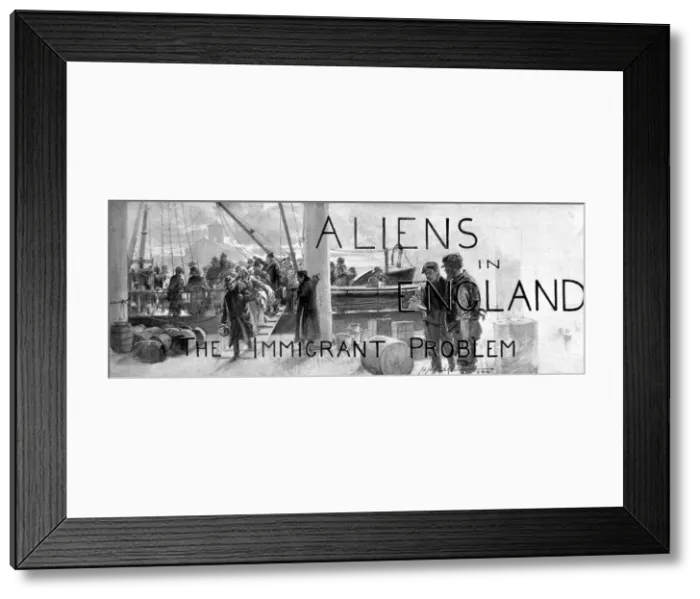 Framed Print : Aliens in England: The Immigrant Problem, 1904 Framed Print : Aliens in England: The Immigrant Problem, 1904