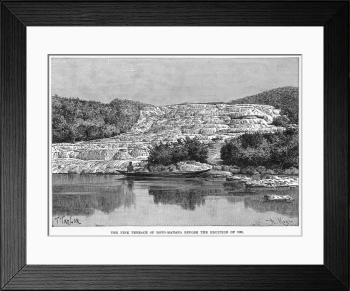 Framed Print : New Zealand Roto Mahana Framed Print : New Zealand Roto Mahana