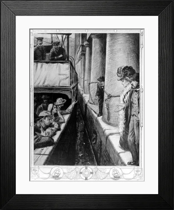 Framed Print : Refused Immigrants on a ship; London Docks, 1911 Framed Print : Refused Immigrants on a ship; London Docks, 1911