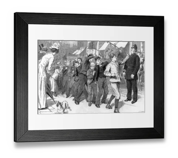 Framed Print : The School Childrens Strike, 1889 Framed Print : The School Childrens Strike, 1889