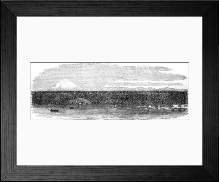 Framed Print : The Border between the United States and British Columbia, c Framed Print : The Border between the United States and British Columbia, c