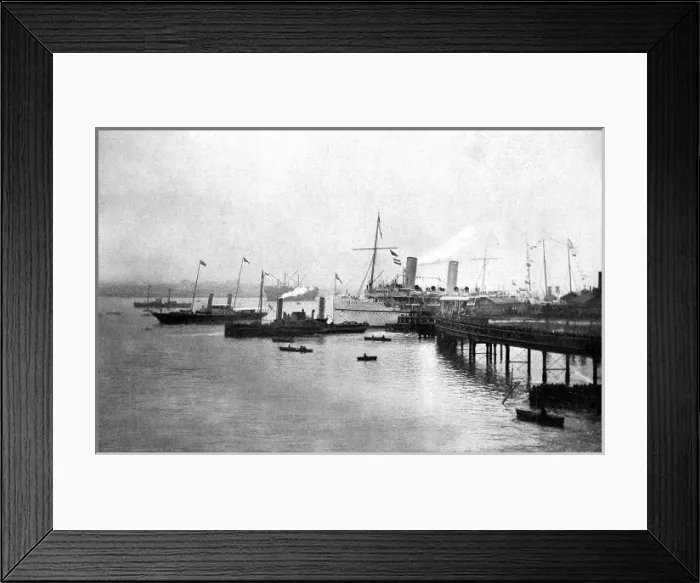 Framed Print : SS Ophir and the Royal Yacht Alberta at Portsmouth, Marc Framed Print : SS Ophir and the Royal Yacht Alberta at Portsmouth, Marc