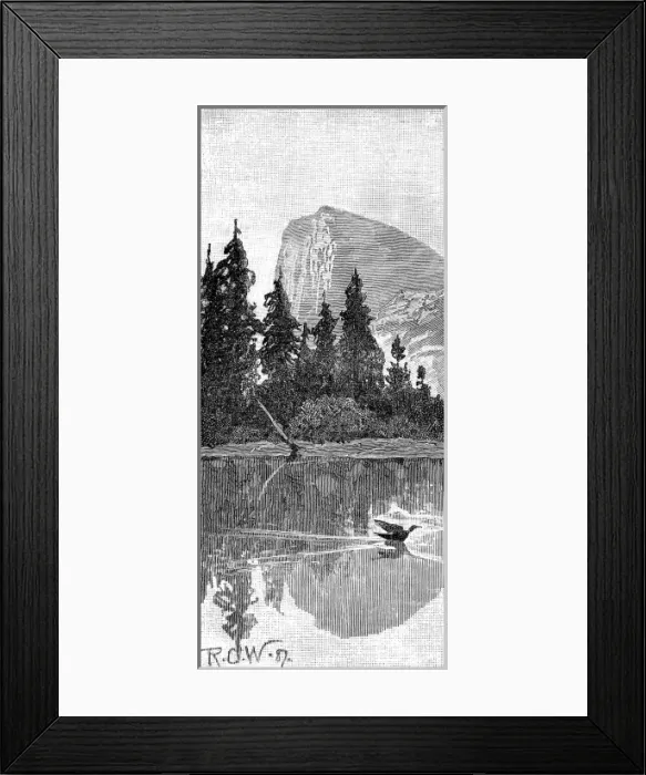 Framed Print : Californian Wilderness, 1888 Framed Print : Californian Wilderness, 1888