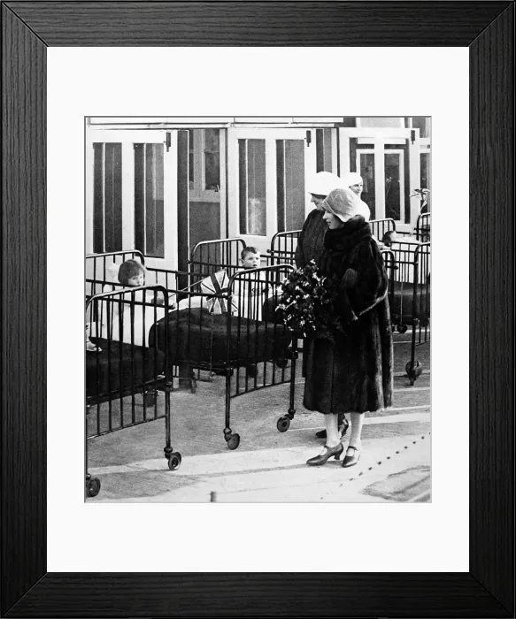 Framed Print : Queen Mary and Princess Mary Framed Print : Queen Mary and Princess Mary
