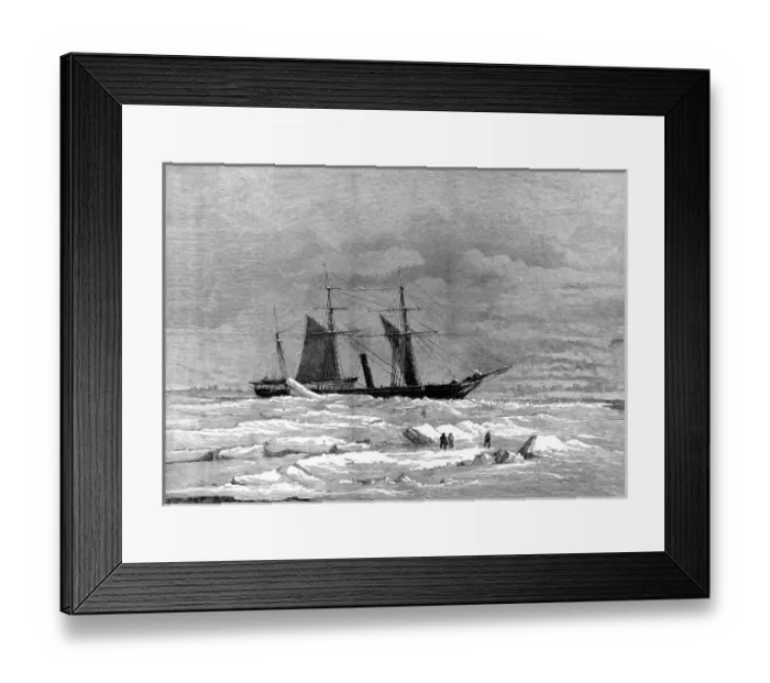 Framed Print : The Pandora in Peels Strait, 1875 Framed Print : The Pandora in Peels Strait, 1875