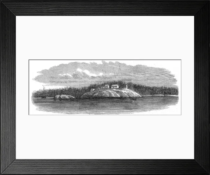 Framed Print : Hospital Point, Vancouver Island, c. 1862 Framed Print : Hospital Point, Vancouver Island, c. 1862