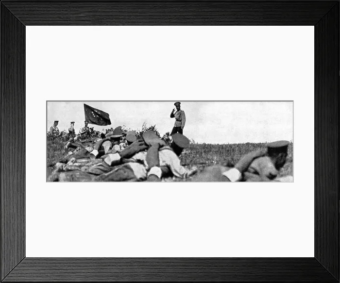 Framed Print : The Tsar saluting troops Framed Print : The Tsar saluting troops