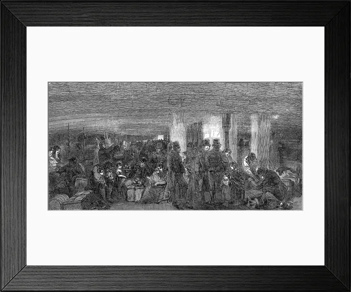 Framed Print : The Lower Deck of an Emigrant Ship, 1850 Framed Print : The Lower Deck of an Emigrant Ship, 1850