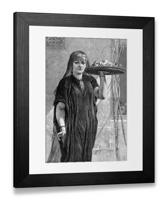 Framed Print : A Fruit-Woman of Cairo