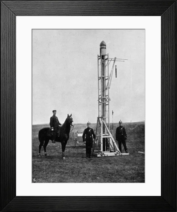 Framed Print : Camera-carrying rocket Framed Print : Camera-carrying rocket