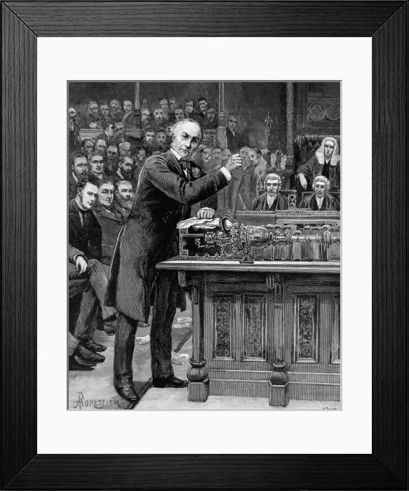 Framed Print : William Ewart Gladstone in the House of Commons, 1886 Framed Print : William Ewart Gladstone in the House of Commons, 1886