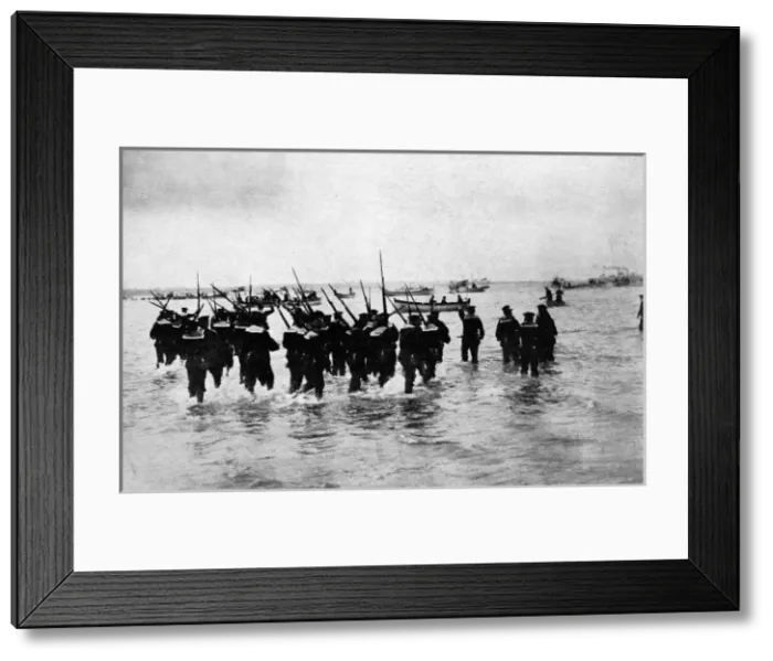 Framed Print : German navy on landing manouevres Framed Print : German navy on landing manouevres