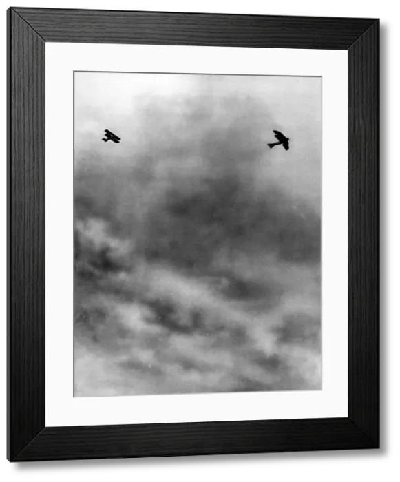 Framed Print : A Duel in the Air Framed Print : A Duel in the Air