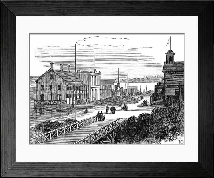Framed Print : New Westminster, British Columbia, 1882 Framed Print : New Westminster, British Columbia, 1882