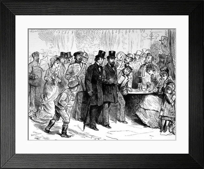 Framed Print : Benjamin Disraeli and the Marquis of Salisbury in Berlin, 18 Framed Print : Benjamin Disraeli and the Marquis of Salisbury in Berlin, 18