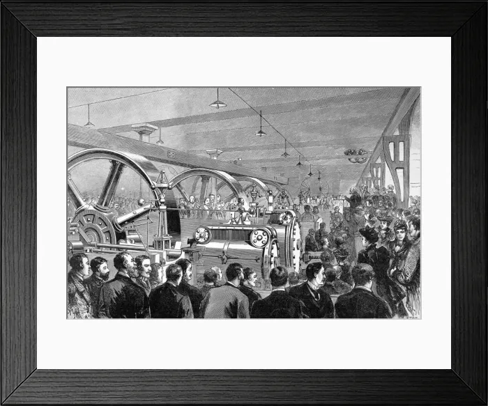 Framed Print : The Marquis of Salisbury opening the Liverpool Docks Overhea Framed Print : The Marquis of Salisbury opening the Liverpool Docks Overhea