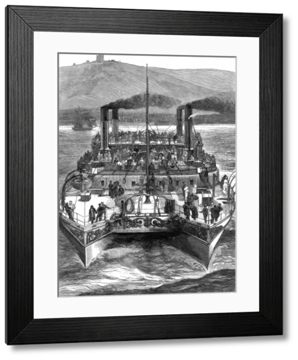 Framed Print : Twin Steam-Ship Castalia, August 1875 Framed Print : Twin Steam-Ship Castalia, August 1875