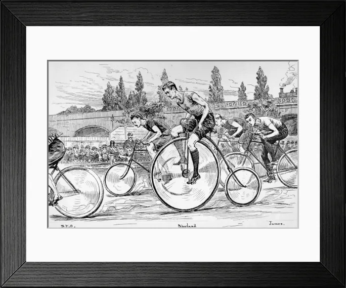 Framed Print : The 24 hour Bicycle Race at Herne Hill, 1892 Framed Print : The 24 hour Bicycle Race at Herne Hill, 1892