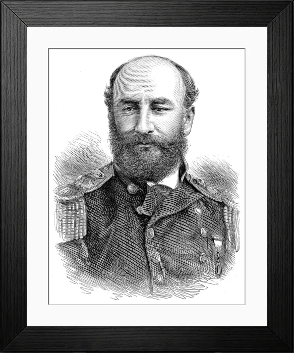 Framed Print : Sir George Strong Nares (1831-1915) Framed Print : Sir George Strong Nares (1831-1915)