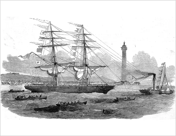 Departure of the Emigrant Ship Lizzie Webber, 1852