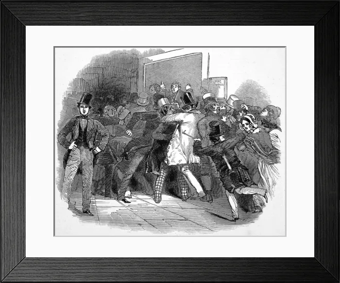 Framed Print : Struggle for tickets at a railway station Framed Print : Struggle for tickets at a railway station