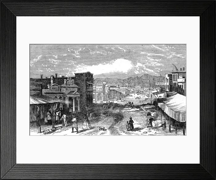 Framed Print : Victoria, Vancouver Island, c. 1863 Framed Print : Victoria, Vancouver Island, c. 1863