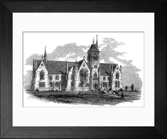 Framed Print : Lansdowne College, Bath, 1864 Framed Print : Lansdowne College, Bath, 1864