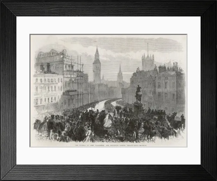 Framed Print : The Funeral Procession of Lord Palmerston, 1865 Framed Print : The Funeral Procession of Lord Palmerston, 1865
